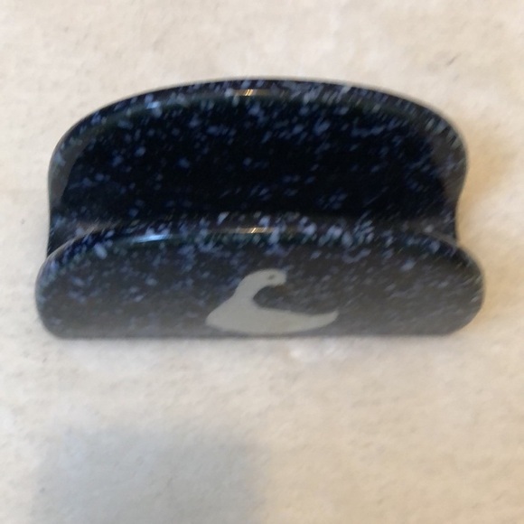 Otagiri Spackled Goose Duck Blue Napkin Holder Mail Holder Vintage Ceramics - Picture 2 of 4